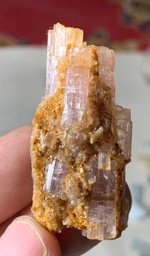 Pink Tourmaline Crystal Cluster — 60 ct, Afghanistan