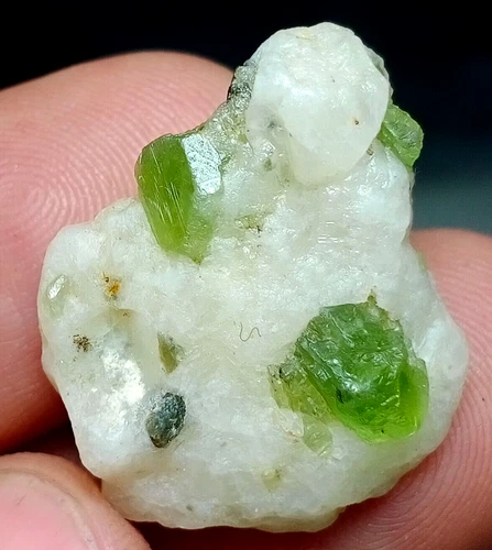 Green Diopside Crystal Specimen — 28 ct, Afghanistan