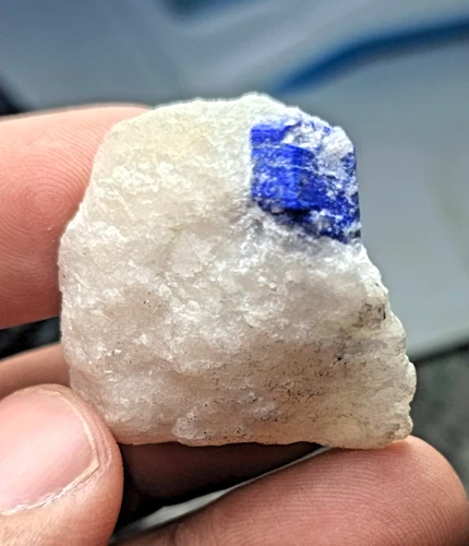 Blue Lazurite Crystal Specimen — 82 ct, Afghanistan