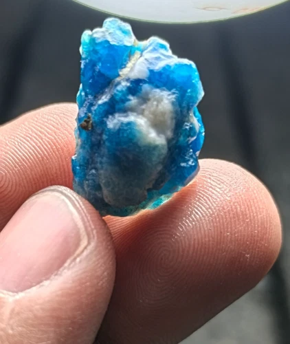 Blue Hauyne Crystal Specimen — 24 ct, Afghanistan