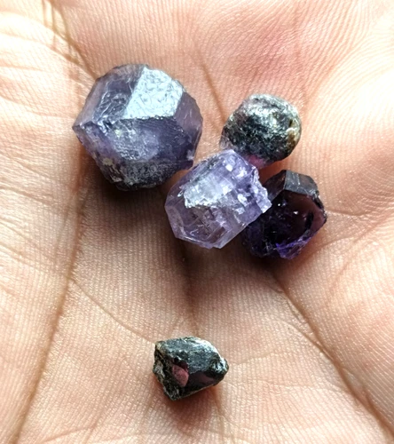 Purple Scapolite Crystal Specimen Lot — 24 ct, Pakistan