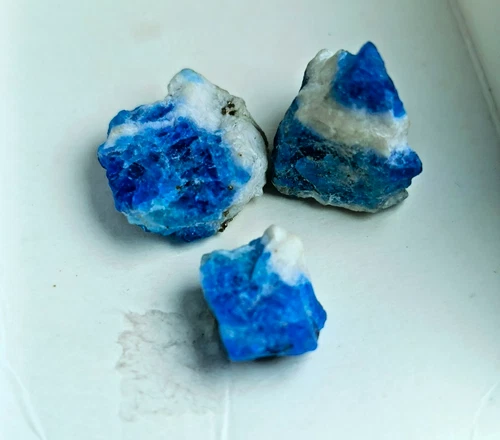 Blue Hauyne Crystal Specimen Lot — 28 ct, Afghanistan