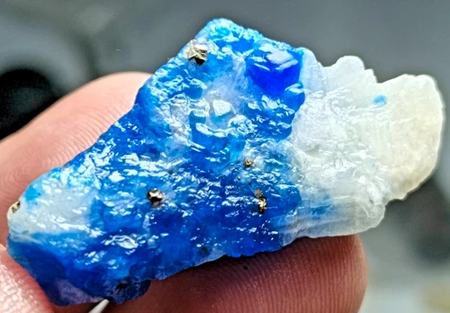 Blue Hauyne Crystal Specimen — 50 ct, Afghanistan