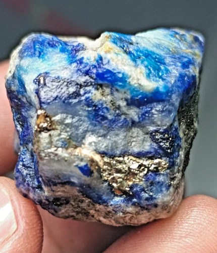 Blue Hauyne Crystal Specimen — 190 ct, Afghanistan
