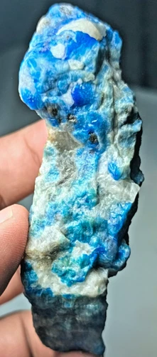 Blue Hauyne Crystal Specimen — 565 ct, Afghanistan