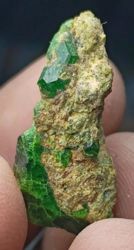 Green Garnet Crystal Specimen — 24 ct, Afghanistan