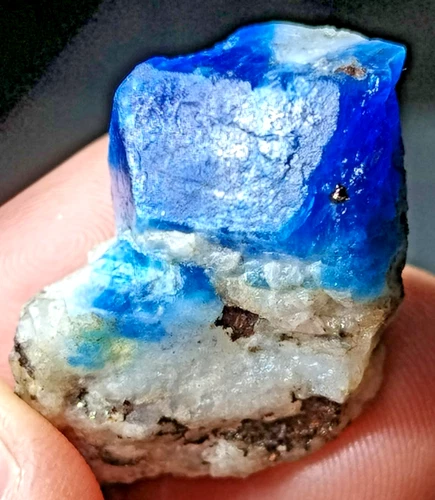 Blue Hauyne Crystal Specimen — 60 ct, Afghanistan