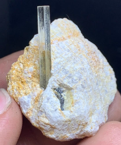 Blue Aquamarine Crystal Specimen — 70 ct, Pakistan (Skardu)