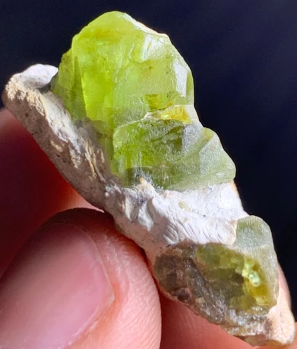 Green Peridot Crystal Specimen — Afghanistan