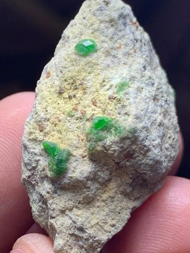 Green Garnet Crystal Specimen — 80 ct, Afghanistan
