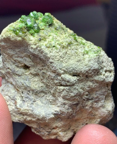 Green Garnet Crystal Specimen — 220 ct, Afghanistan