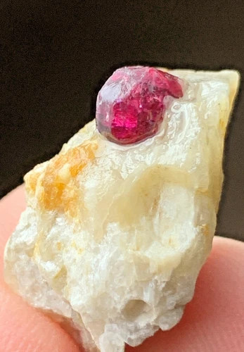 Red Garnet Crystal Specimen — 25 ct, Afghanistan