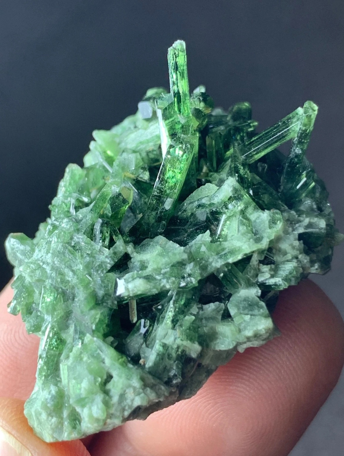 Diopside Crystal Cluster — 110 ct, Afghanistan