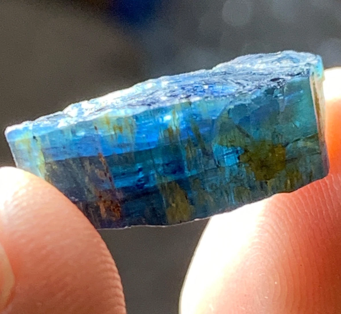 Blue Tourmaline Crystal Specimen — 15 ct, Afghanistan