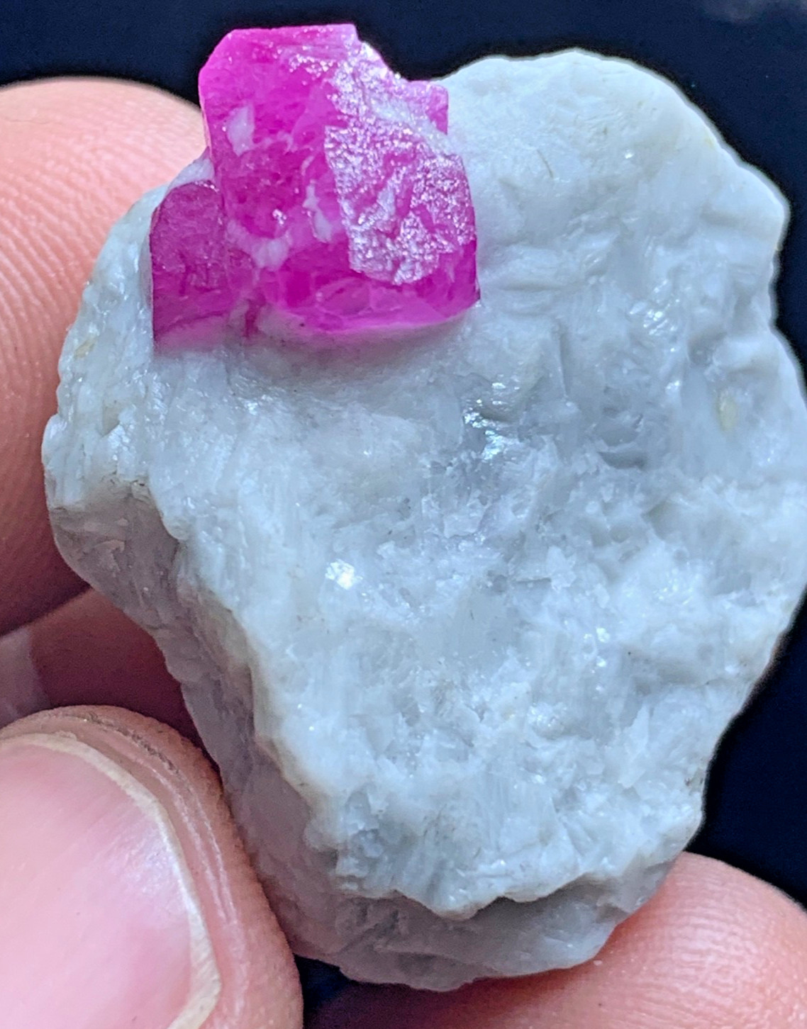 Red Ruby Crystal Specimen — 67 ct, Afghanistan (Jagdalag)